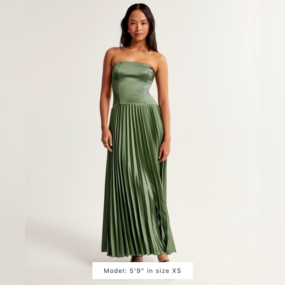 The A&F Giselle Strapless Drop- Waist Maxi Dress